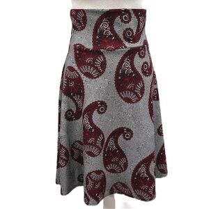 Lularoe Azure Paisley Print A-Line Skirt